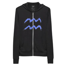 Load image into Gallery viewer, WAVE Unisex zip hoodie
