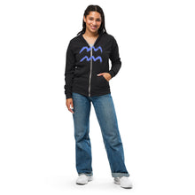 Load image into Gallery viewer, WAVE Unisex zip hoodie
