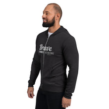 Load image into Gallery viewer, BRAVE AND STRONG Unisex zip hoodie
