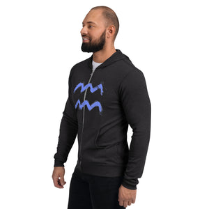 WAVE Unisex zip hoodie