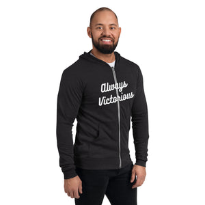 ALWAYS VICTORIOUS Unisex zip hoodie