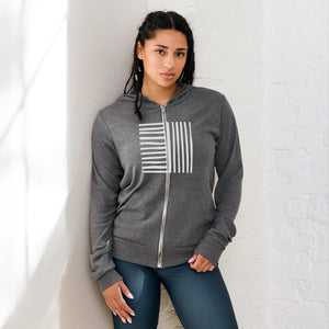 BARS & STRIPES Unisex zip hoodie