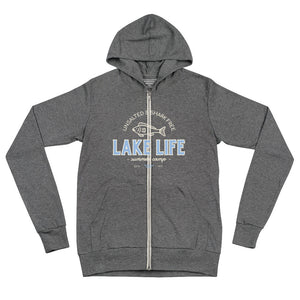 LAKE LIFE Unisex zip hoodie