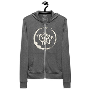 IT'S COFFEE TIME Unisex zip hoodie