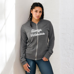 ALWAYS VICTORIOUS Unisex zip hoodie