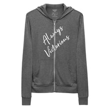 Load image into Gallery viewer, ALWAYS VICTORIOUS Unisex zip hoodie
