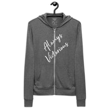 Load image into Gallery viewer, ALWAYS VICTORIOUS Unisex zip hoodie
