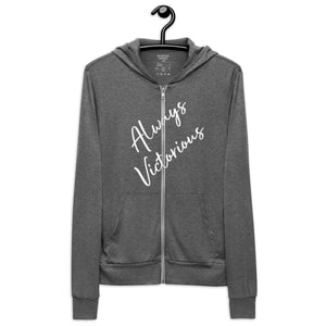 ALWAYS VICTORIOUS Unisex zip hoodie