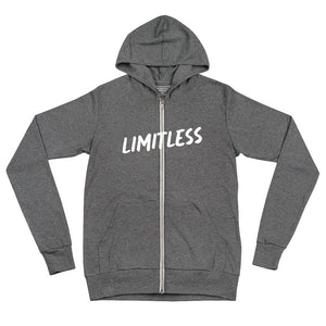 LIMITLESS Unisex zip hoodie