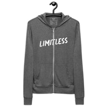 Load image into Gallery viewer, LIMITLESS Unisex zip hoodie
