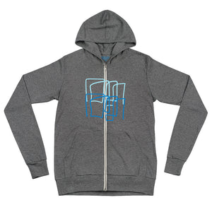 MODERN Unisex zip hoodie