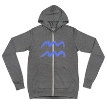 Load image into Gallery viewer, WAVE Unisex zip hoodie
