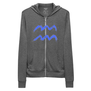 WAVE Unisex zip hoodie