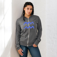 Load image into Gallery viewer, WAVE Unisex zip hoodie
