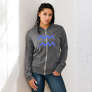 WAVE Unisex zip hoodie