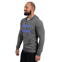 Load image into Gallery viewer, WAVE Unisex zip hoodie
