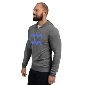 WAVE Unisex zip hoodie