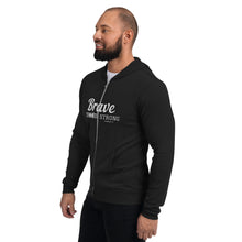 Load image into Gallery viewer, BRAVE AND STRONG Unisex zip hoodie
