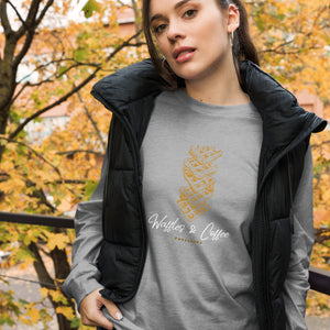 WAFFLES AND COFFEE Unisex Long Sleeve Tee