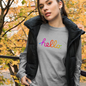 HELLO Unisex Long Sleeve Tee