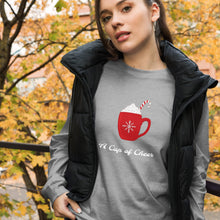 Load image into Gallery viewer, A CUP OF CHEER Unisex Long Sleeve Tee
