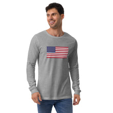 Load image into Gallery viewer, USA Unisex Long Sleeve Tee
