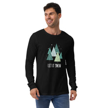 Load image into Gallery viewer, LET IT SNOW Unisex Long Sleeve Tee
