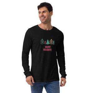 HAPPY HOLIDAYS Unisex Long Sleeve Tee