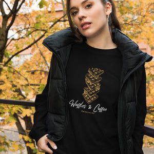 WAFFLES AND COFFEE Unisex Long Sleeve Tee