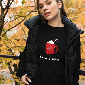 A CUP OF CHEER Unisex Long Sleeve Tee