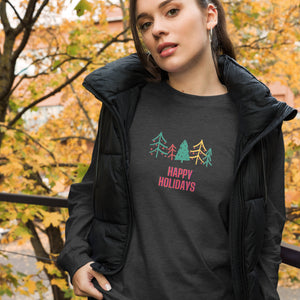 HAPPY HOLIDAYS Unisex Long Sleeve Tee