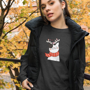 CHRISTMAS CAT Unisex Long Sleeve Tee