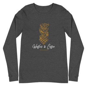 WAFFLES AND COFFEE Unisex Long Sleeve Tee