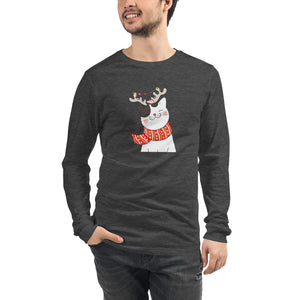 CHRISTMAS CAT Unisex Long Sleeve Tee