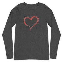 Load image into Gallery viewer, HEART Unisex Long Sleeve Tee
