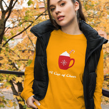 Load image into Gallery viewer, A CUP OF CHEER Unisex Long Sleeve Tee
