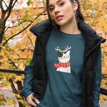 Load image into Gallery viewer, CHRISTMAS CAT Unisex Long Sleeve Tee
