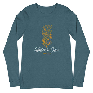 WAFFLES AND COFFEE Unisex Long Sleeve Tee