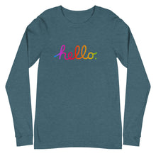 Load image into Gallery viewer, HELLO Unisex Long Sleeve Tee
