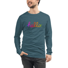 Load image into Gallery viewer, HELLO Unisex Long Sleeve Tee
