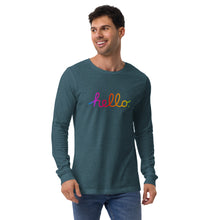 Load image into Gallery viewer, HELLO Unisex Long Sleeve Tee
