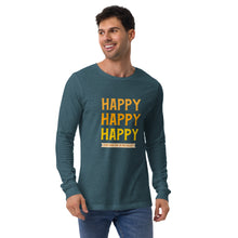 Load image into Gallery viewer, HAPPY Unisex Long Sleeve Tee
