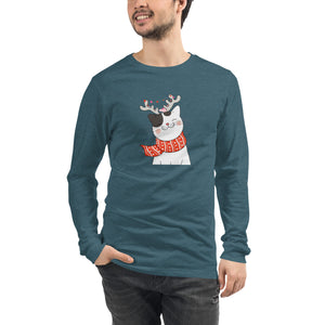 CHRISTMAS CAT Unisex Long Sleeve Tee