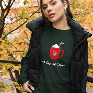 A CUP OF CHEER Unisex Long Sleeve Tee