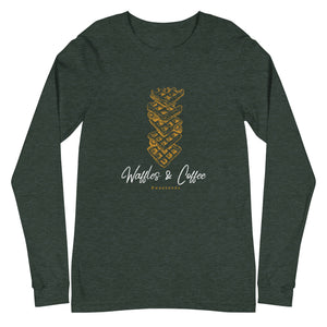 WAFFLES AND COFFEE Unisex Long Sleeve Tee