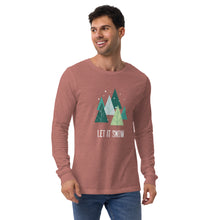 Load image into Gallery viewer, LET IT SNOW Unisex Long Sleeve Tee
