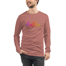 Load image into Gallery viewer, HELLO Unisex Long Sleeve Tee
