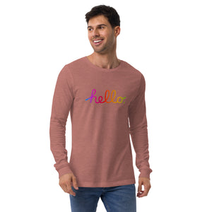 HELLO Unisex Long Sleeve Tee