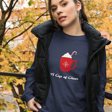 Load image into Gallery viewer, A CUP OF CHEER Unisex Long Sleeve Tee
