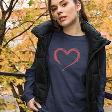 Load image into Gallery viewer, HEART Unisex Long Sleeve Tee
